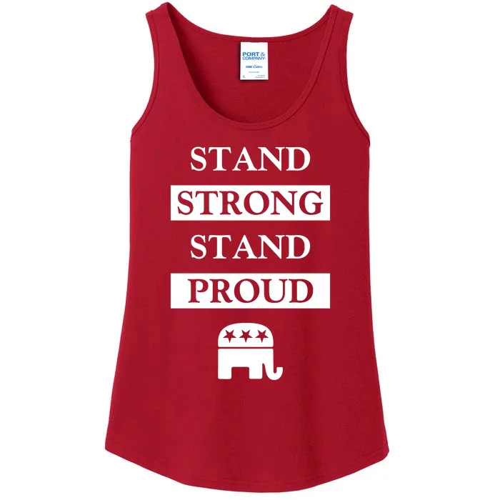 Stand Strong Stand Proud | Republican Party Ladies Essential Tank