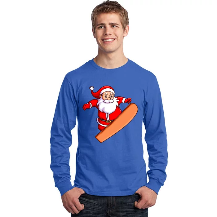 Snowboarding Snowboarder Snowboard Santa Claus Christmas Great Gift Tall Long Sleeve T-Shirt