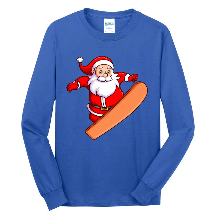 Snowboarding Snowboarder Snowboard Santa Claus Christmas Great Gift Tall Long Sleeve T-Shirt