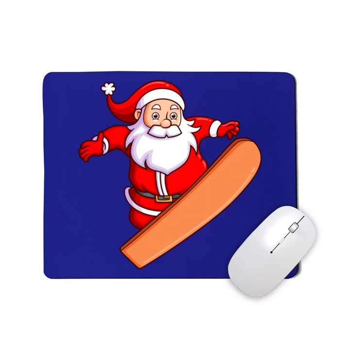 Snowboarding Snowboarder Snowboard Santa Claus Christmas Great Gift Mousepad