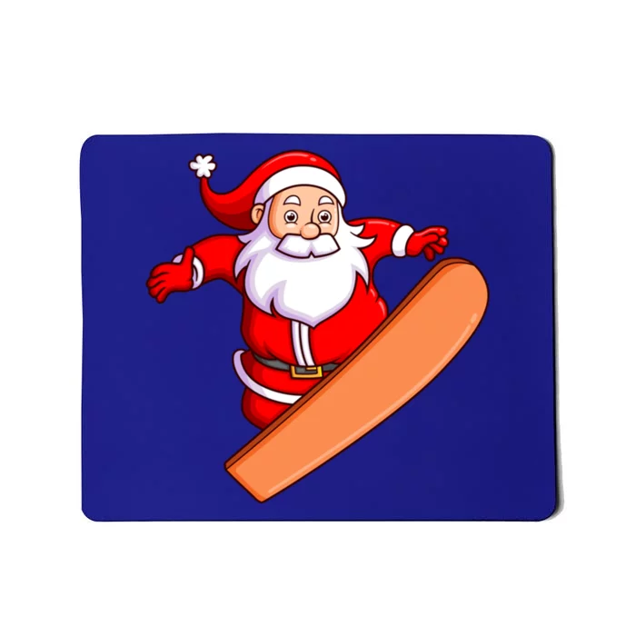 Snowboarding Snowboarder Snowboard Santa Claus Christmas Great Gift Mousepad