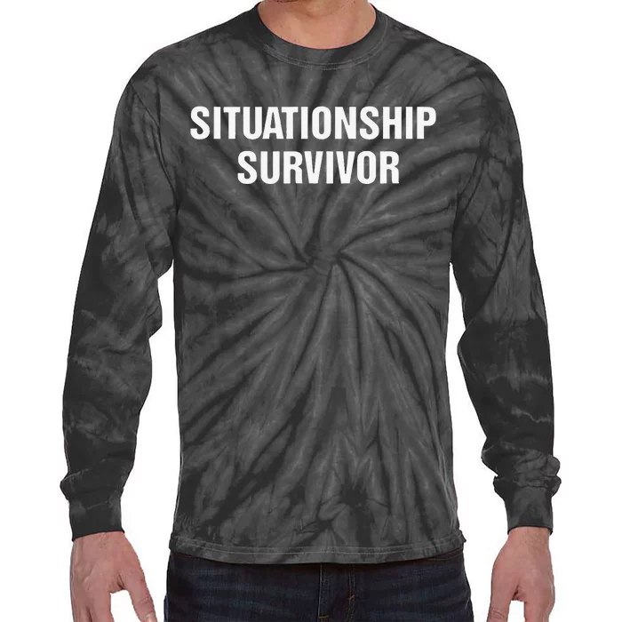 Situationship Survivor Tie-Dye Long Sleeve Shirt