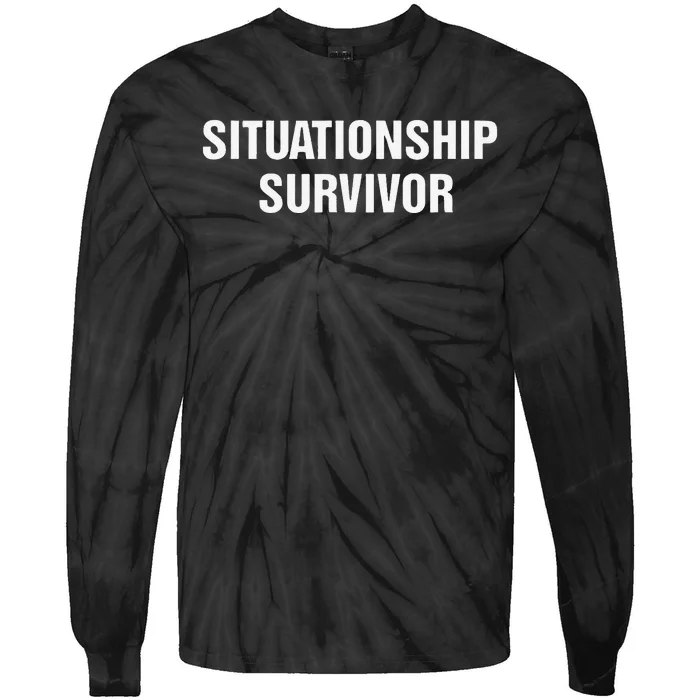 Situationship Survivor Tie-Dye Long Sleeve Shirt