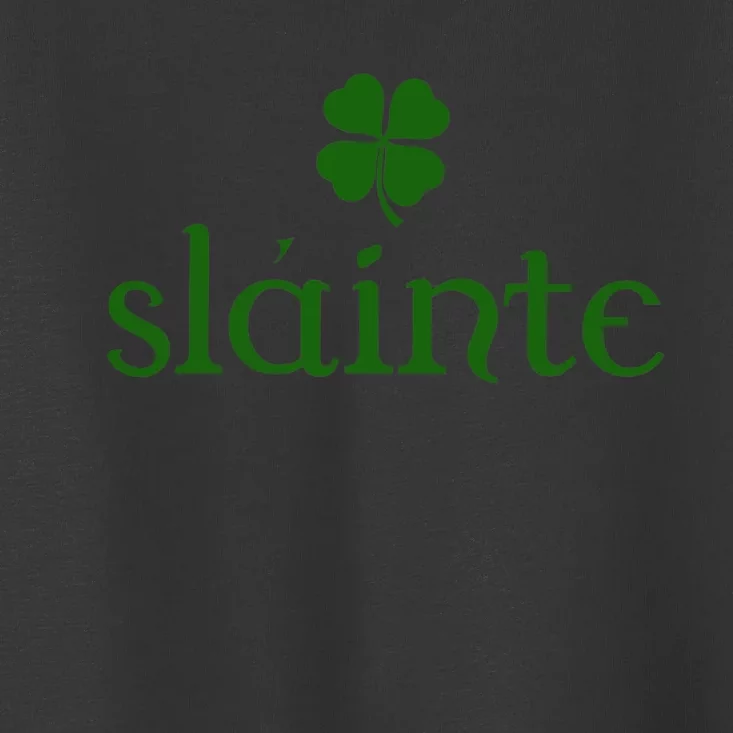 Slainte Shamrock St Patrick's Day Matching Toddler T-Shirt