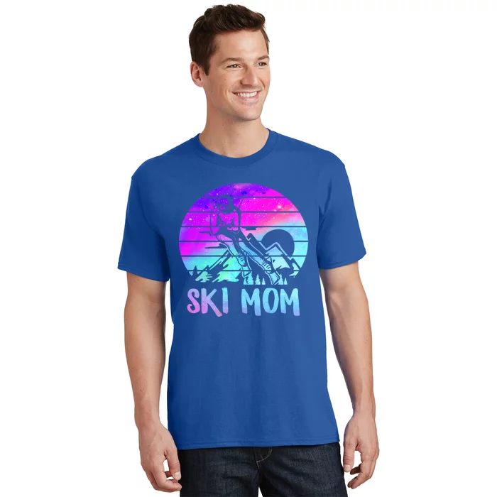 Ski Snowboard Skiing Mom Snowboarder Mountain Skier Mother Gift T-Shirt