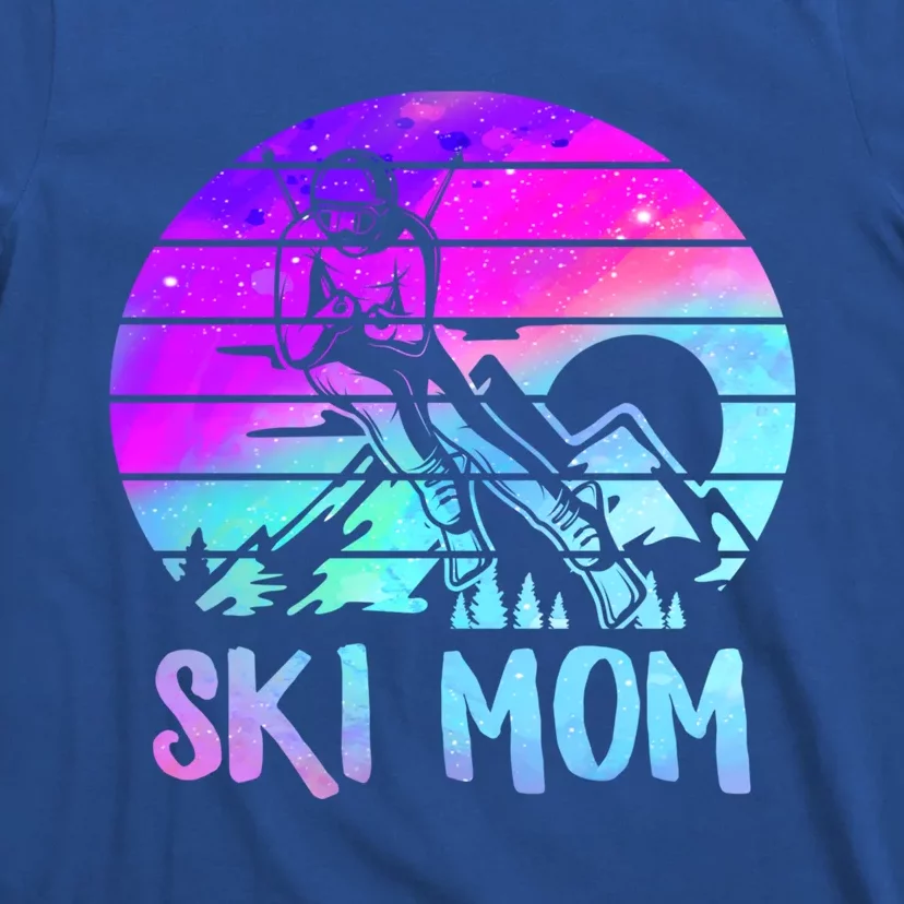 Ski Snowboard Skiing Mom Snowboarder Mountain Skier Mother Gift T-Shirt