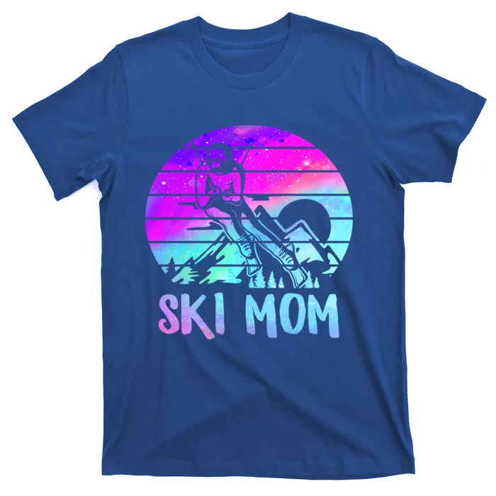 Ski Snowboard Skiing Mom Snowboarder Mountain Skier Mother Gift T-Shirt