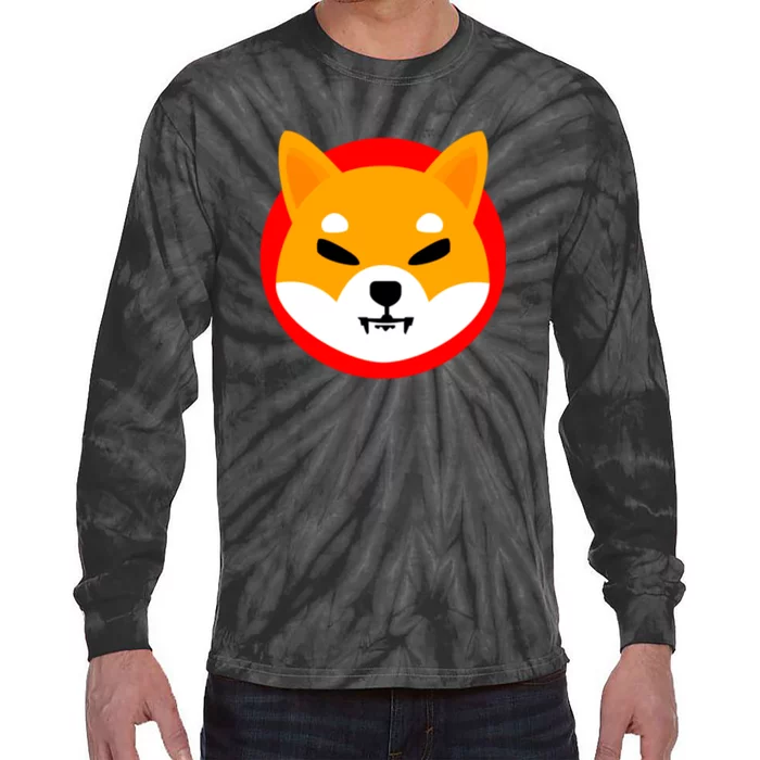 Shiba SHIB Shiba Token Shiba Inu Coin Tie-Dye Long Sleeve Shirt