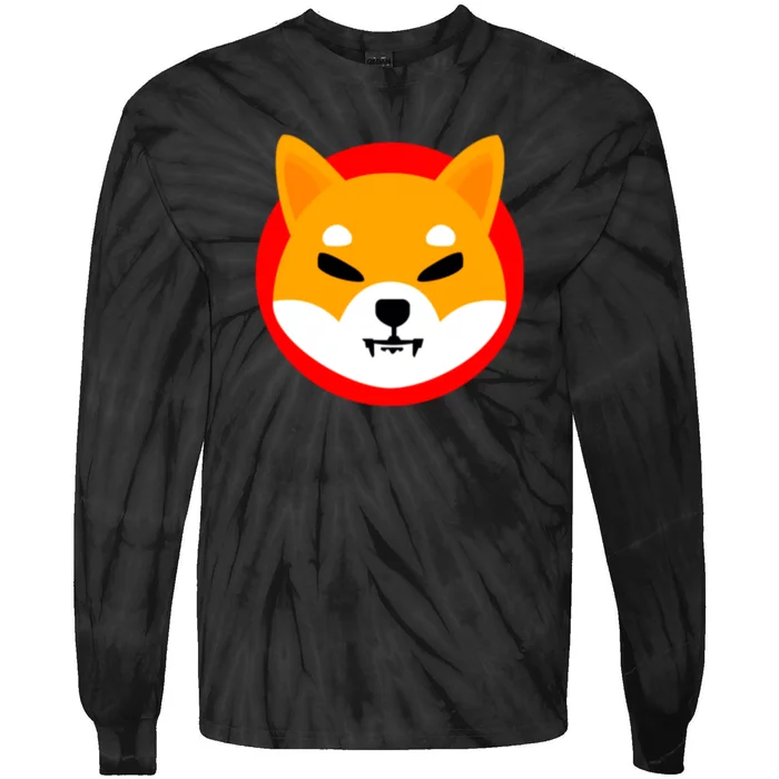 Shiba SHIB Shiba Token Shiba Inu Coin Tie-Dye Long Sleeve Shirt