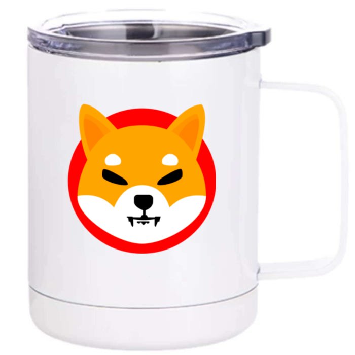 Shiba SHIB Shiba Token Shiba Inu Coin Front & Back 12oz Stainless Steel Tumbler Cup