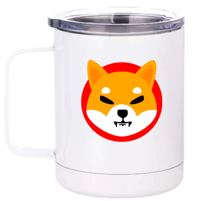 Shiba SHIB Shiba Token Shiba Inu Coin Front & Back 12oz Stainless Steel Tumbler Cup