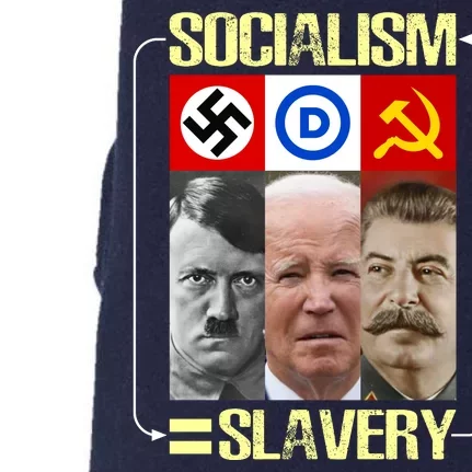 Socialism = Slavery Doggie 3-End Fleece Hoodie