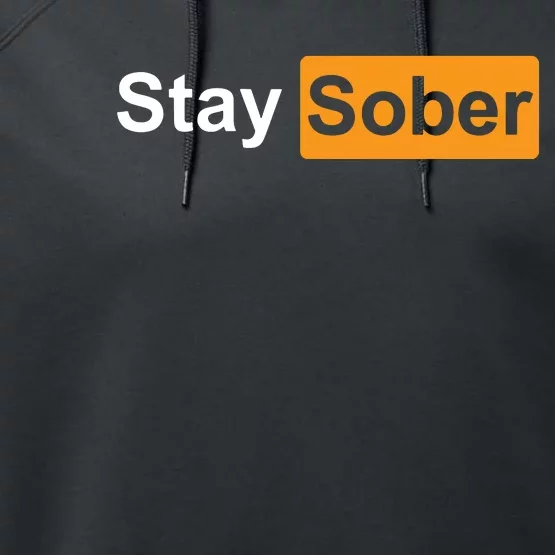 Stay Sober Performance Fleece Hoodie