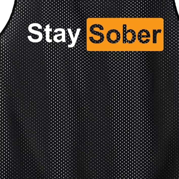 Stay Sober Mesh Reversible Basketball Jersey Tank