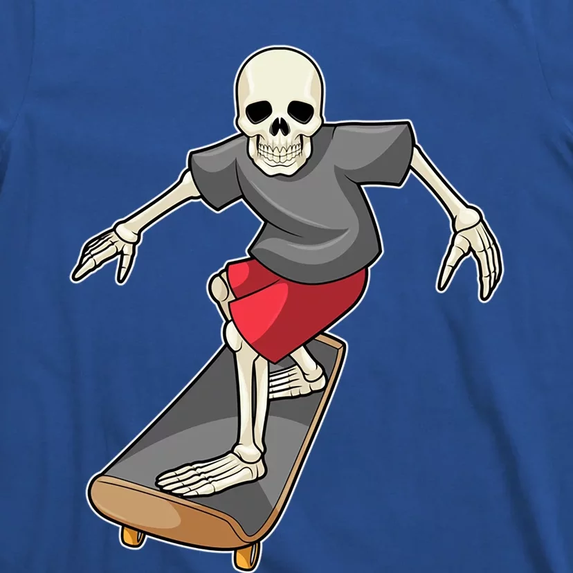 Skeleton Skater Skateboard Sports Gift T-Shirt