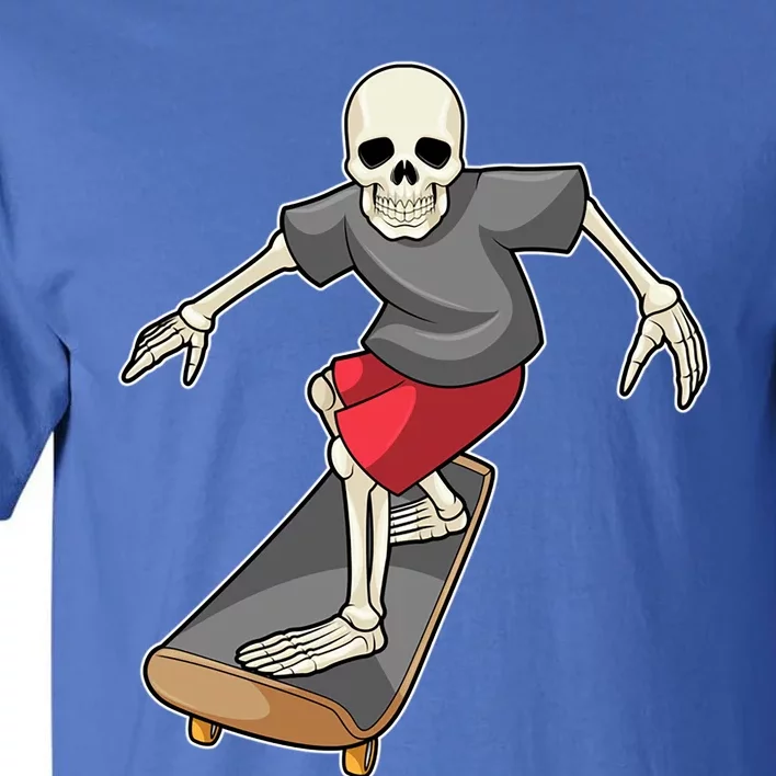 Skeleton Skater Skateboard Sports Gift Tall T-Shirt