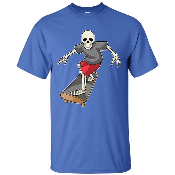 Skeleton Skater Skateboard Sports Gift Tall T-Shirt