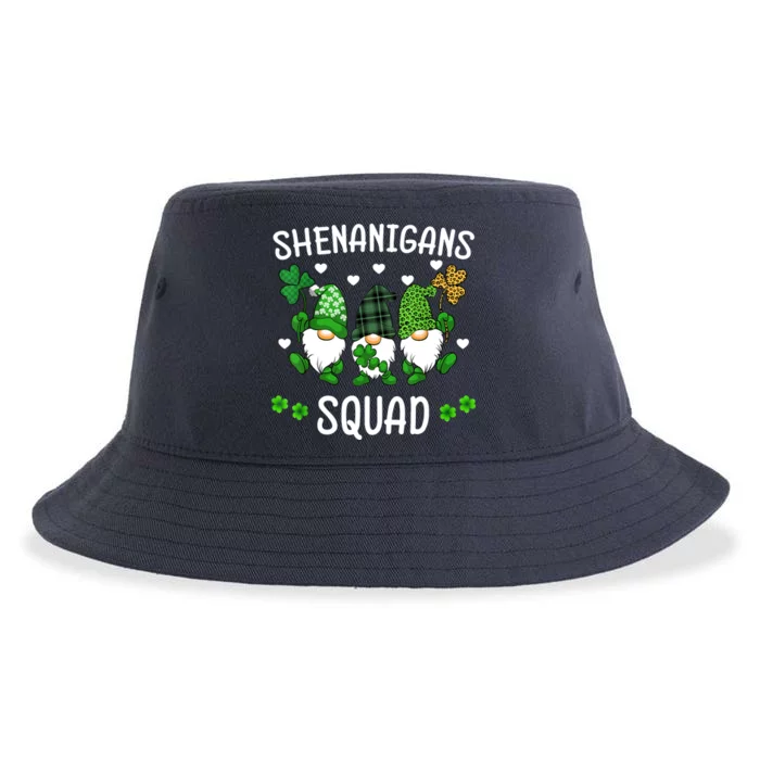 Shenanigans Squad St Patricks Day Gnomes Green Proud Irish Sustainable Bucket Hat