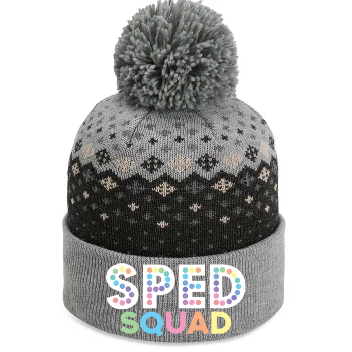 Sped Squad Special Education Teacher Meaningful Gift The Baniff Cuffed Pom Beanie