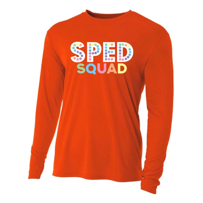 Sped Squad Special Education Teacher Meaningful Gift Cooling Performance Long Sleeve Crew