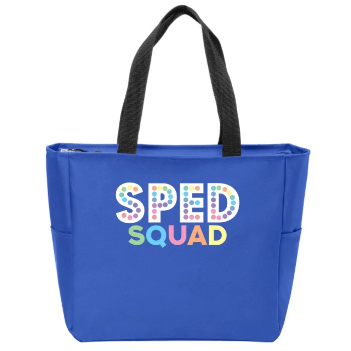 Sped Squad Special Education Teacher Meaningful Gift Zip Tote Bag