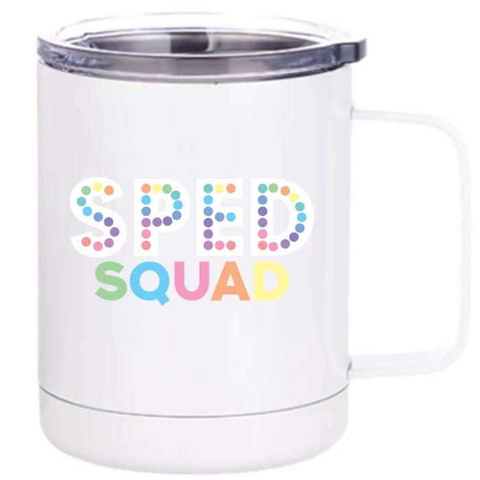 Sped Squad Special Education Teacher Meaningful Gift Front & Back 12oz Stainless Steel Tumbler Cup