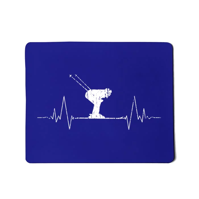 Ski Skiing Sports Heartbeat Skier Gift Mousepad