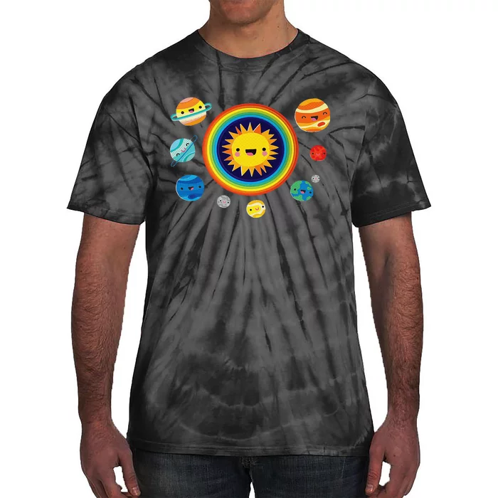 Solar System Space Planets For Stem Tie-Dye T-Shirt