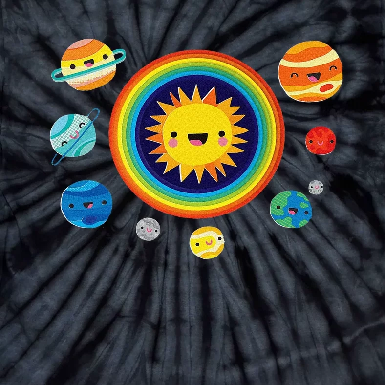 Solar System Space Planets For Stem Tie-Dye T-Shirt