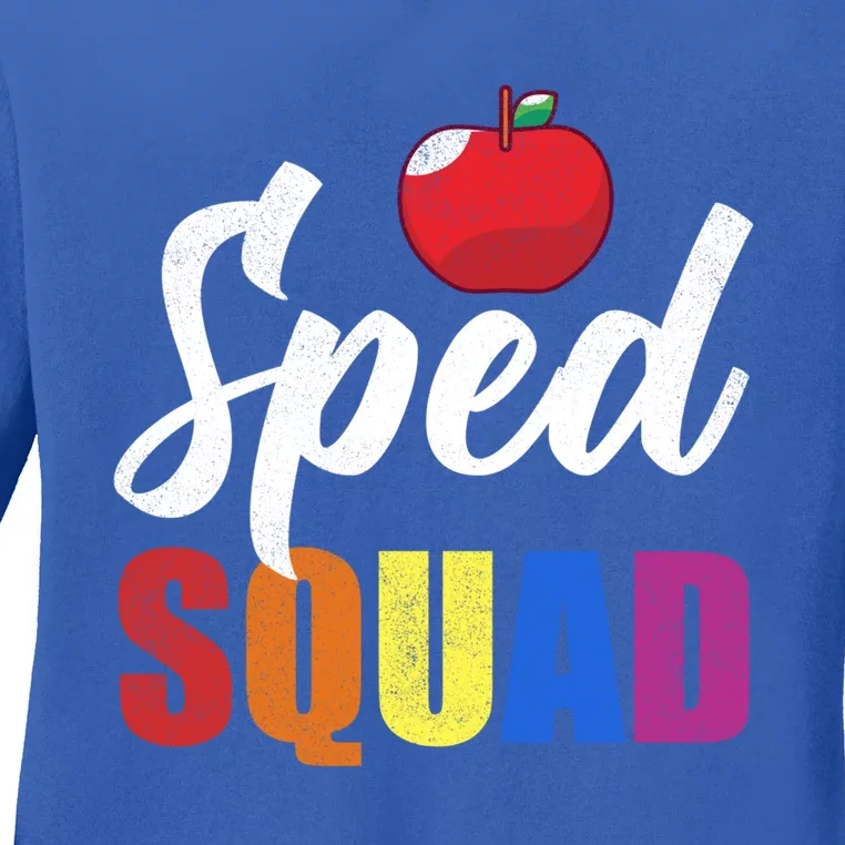 Sped Squad Sped Ed Teacher Special Education Teacher Gift Ladies Long Sleeve Shirt