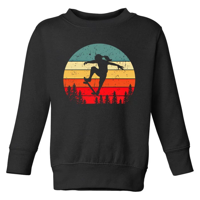 Skater Skateboarder Skateboarding Gift Toddler Sweatshirt