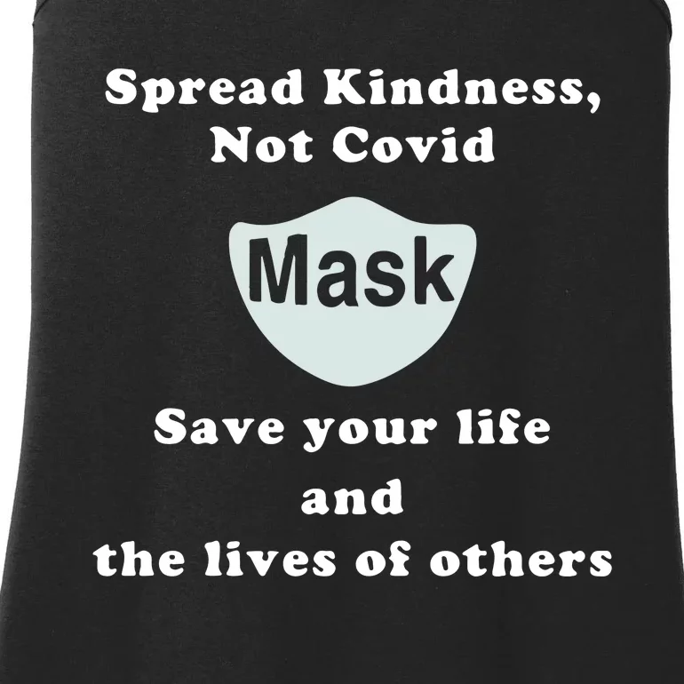 Scott Squires Spread Kindness Not Covid Mask Save Your Life Ladies Essential Tank