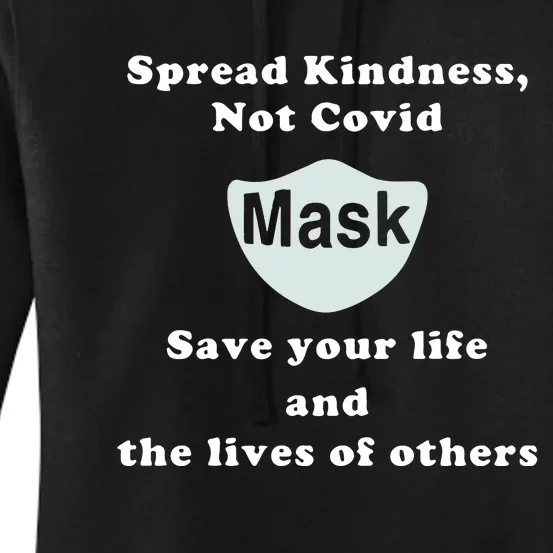 Scott Squires Spread Kindness Not Covid Mask Save Your Life Women's Pullover Hoodie