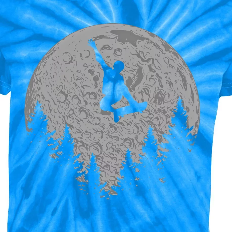 Skater Skateboard Stunt Moon Skater Gift Kids Tie-Dye T-Shirt