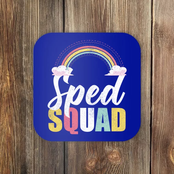 Sped Squad Sped Teacher Rainbow Special Education Teacher Gift Coaster