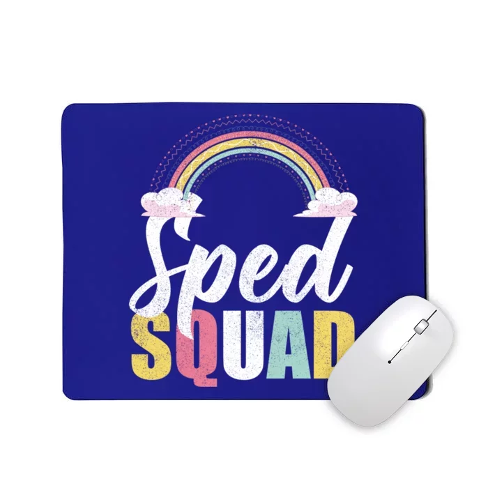 Sped Squad Sped Teacher Rainbow Special Education Teacher Gift Mousepad