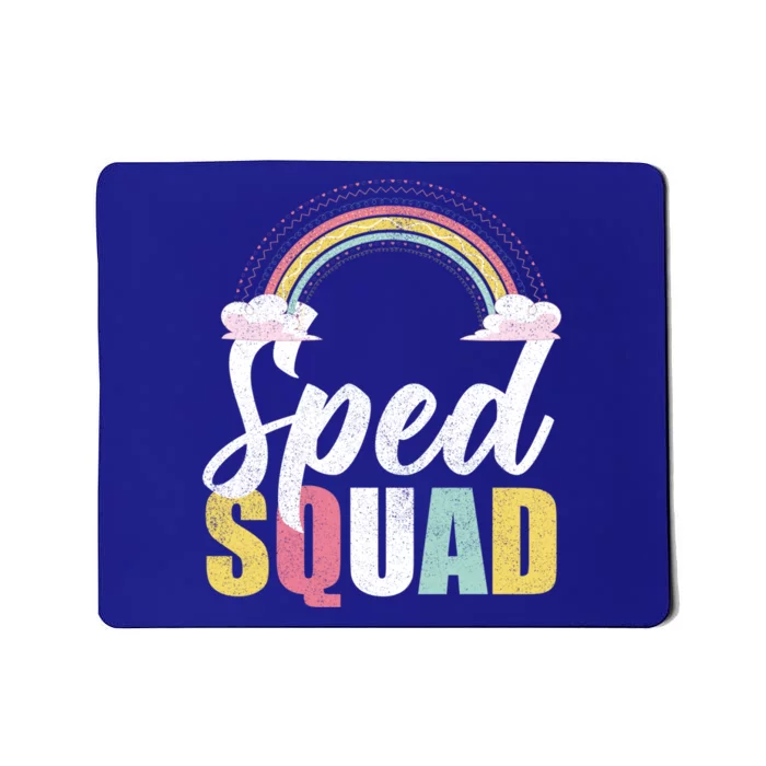 Sped Squad Sped Teacher Rainbow Special Education Teacher Gift Mousepad