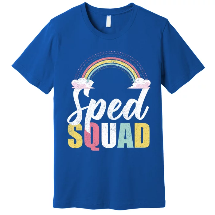 Sped Squad Sped Teacher Rainbow Special Education Teacher Gift Premium T-Shirt