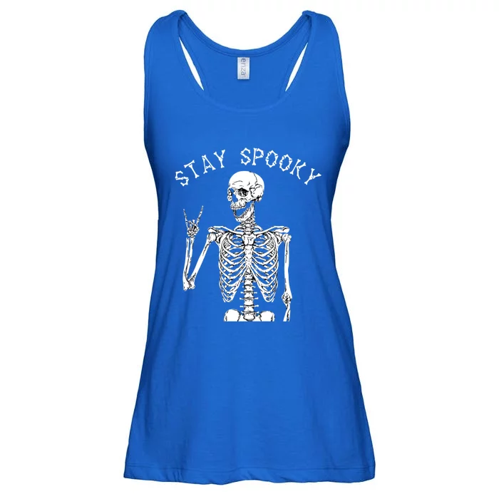 Stay Spooky Skeleton Great Gift Trick Treat Halloween Skull Hand Gift Ladies Essential Flowy Tank