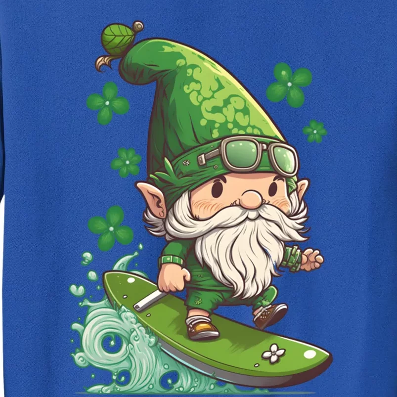 Surfing Skating St Patricks Day Gnome Cool Gift Sweatshirt