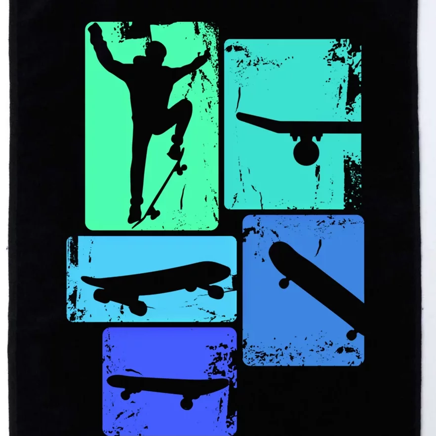 Skater Skateboarder Skateboard Gift Platinum Collection Golf Towel