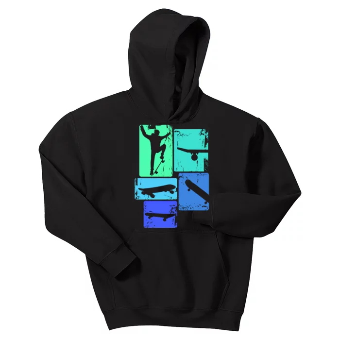 Skater Skateboarder Skateboard Gift Kids Hoodie