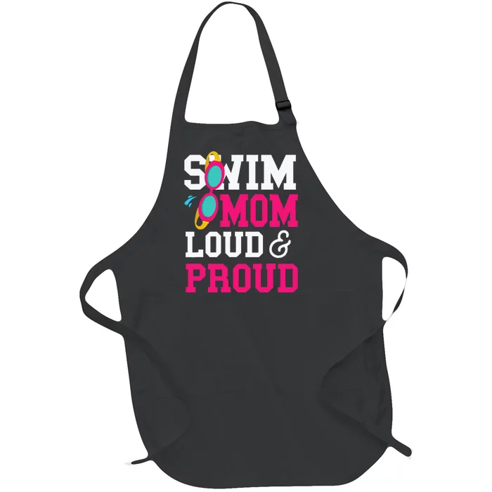 Swimming Swimmer Swim Mom Full-Length Apron With Pocket