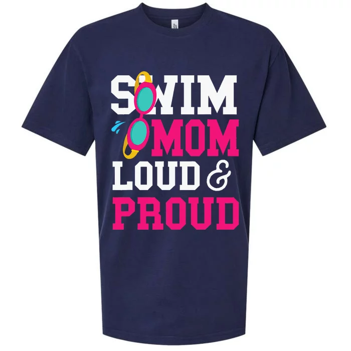 Swimming Swimmer Swim Mom Sueded Cloud Jersey T-Shirt