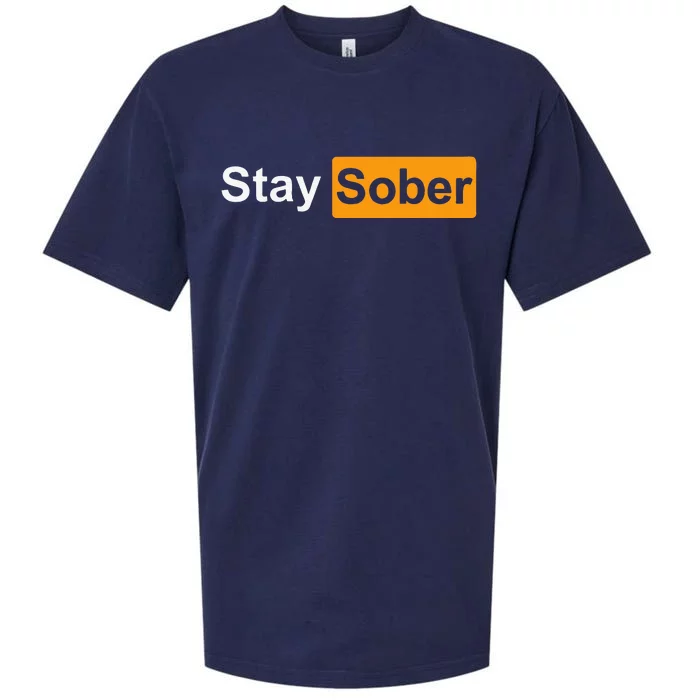 Stay Sober Sueded Cloud Jersey T-Shirt