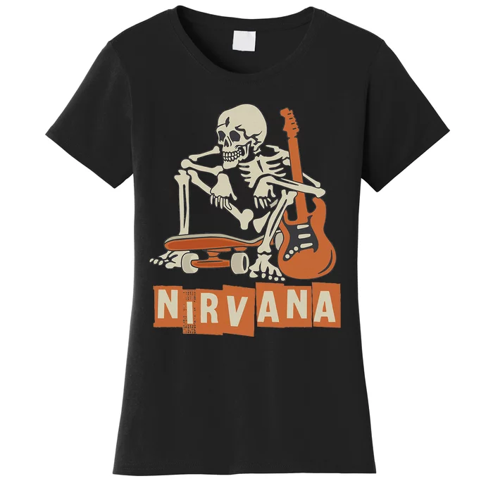 Skateboard Skeleton Women's T-Shirt