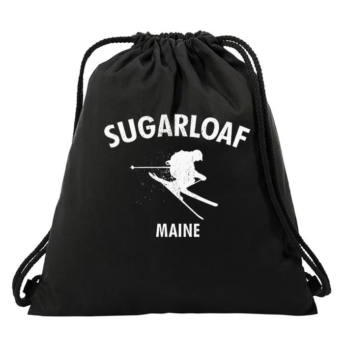 Sugarloaf Skiing Ski Maine Gift Drawstring Bag