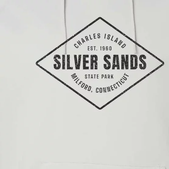 Silver Sands State Park Connecticut Souvenir Performance Fleece Hoodie