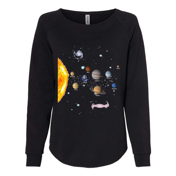 Solar System STEM Kids Realistic Space Womens California Wash Sweatshirt