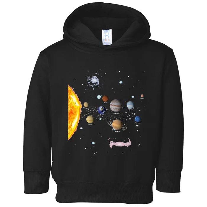 Solar System STEM Kids Realistic Space Toddler Hoodie